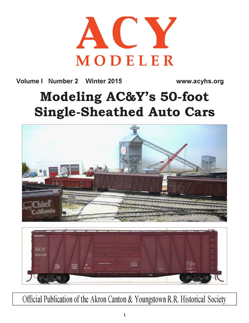 Winter 2015 issue of the ACY Modeler